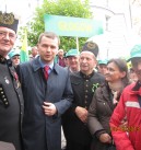 Manifestacja działkowców pod Sejmem